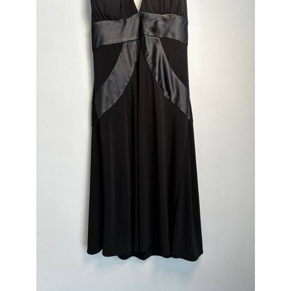 Vintage Y2K Studio Y Black Open Back Sleeveless Short Mini Dress Size Medium - Picture 7 of 11